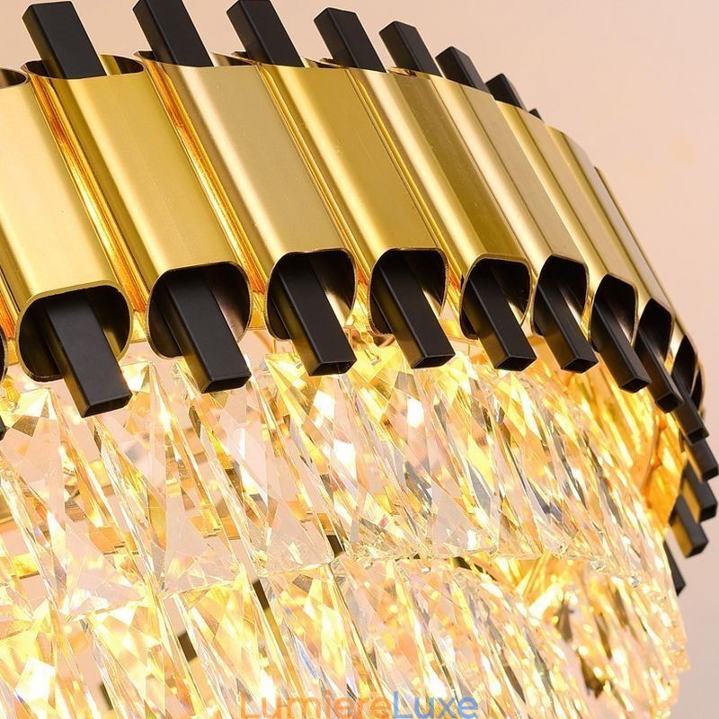 Plafonnier suspendu en cristal moderne