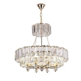 Suspension en cristal blanc, plafonniers modernes, luminaires suspendus