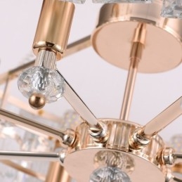 Suspension en cristal blanc, plafonniers modernes, luminaires suspendus