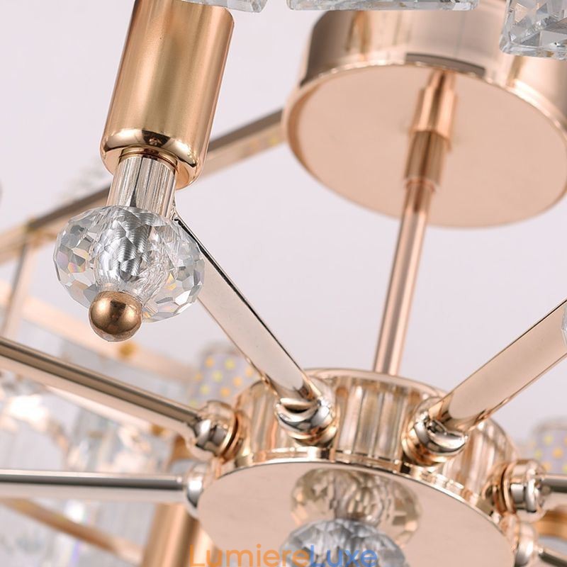 Suspension en cristal blanc, plafonniers modernes, luminaires suspendus
