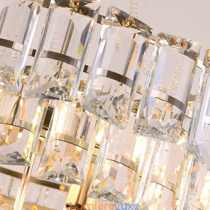 Suspension en cristal blanc, plafonniers modernes, luminaires suspendus