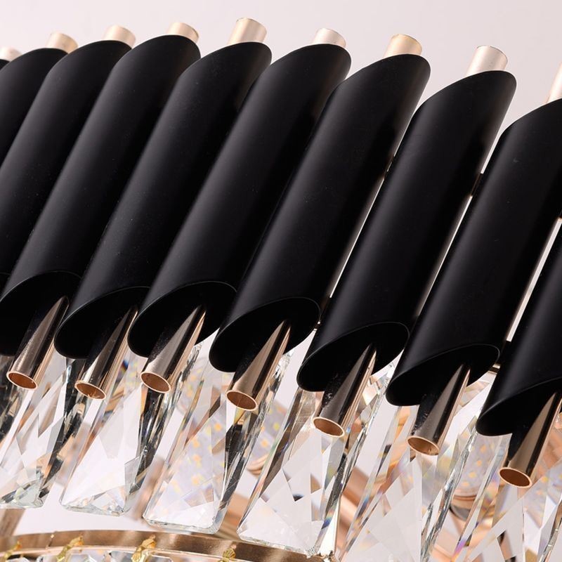 Plafonnier suspendu en cristal de luxe 6, 9 ou 12 lumières