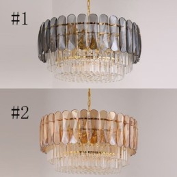 Plafonnier suspendu moderne en cristal K9