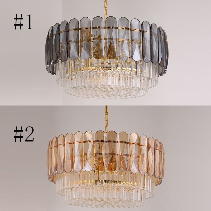 Plafonnier suspendu moderne en cristal K9