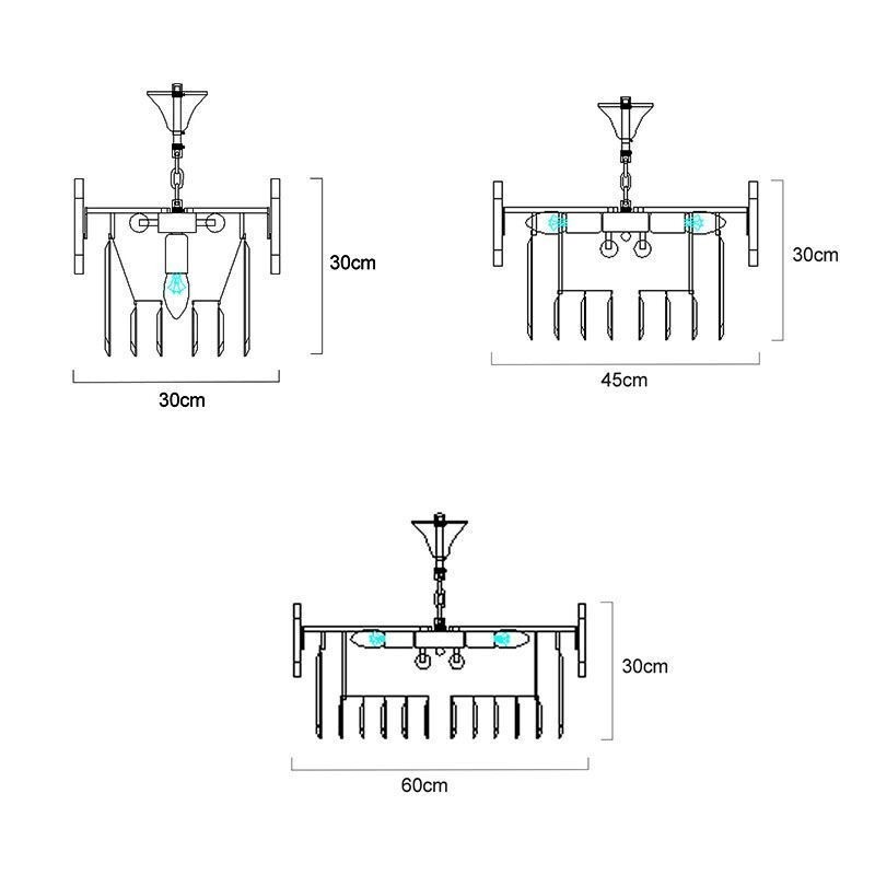 Plafonnier suspendu moderne en cristal K9