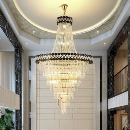 Luminaire suspendu luxueux en cristal