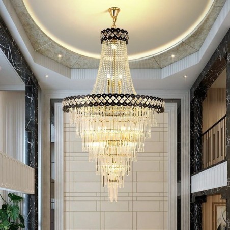 Luminaire suspendu luxueux en cristal Luminaire suspendu luxueux en cristal