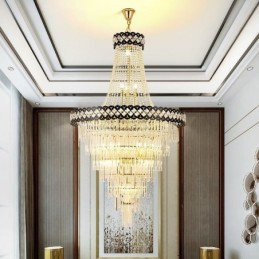 Luminaire suspendu luxueux en cristal