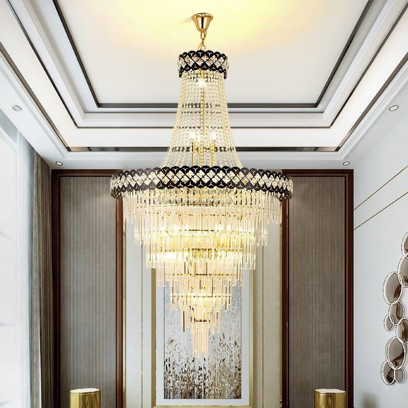 Luminaire suspendu luxueux en cristal