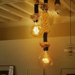 Lustre Mini Style Traditionnel Classique Suspension en Verre