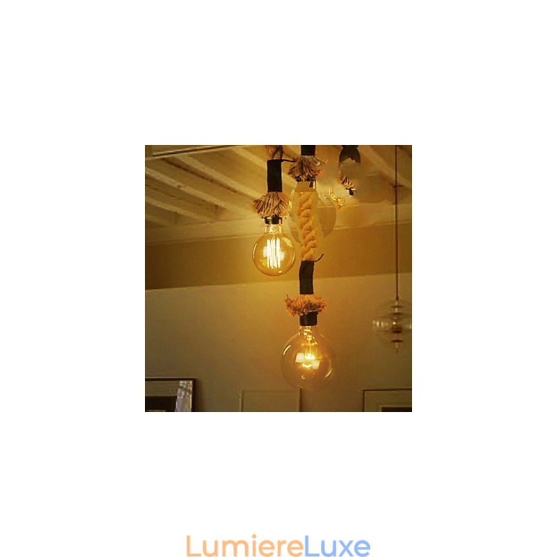 Lustre Mini Style Traditionnel Classique Suspension en Verre