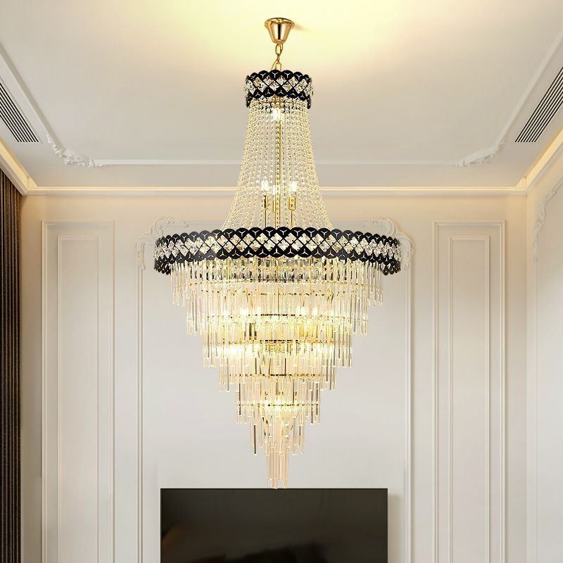 Luminaire suspendu luxueux en cristal