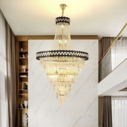 Luminaire suspendu luxueux en cristal