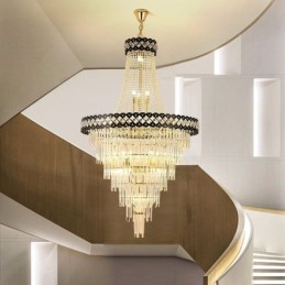 Luminaire suspendu luxueux en cristal