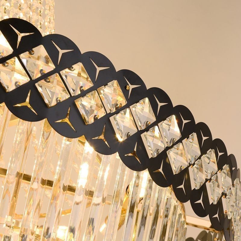 Luminaire suspendu luxueux en cristal
