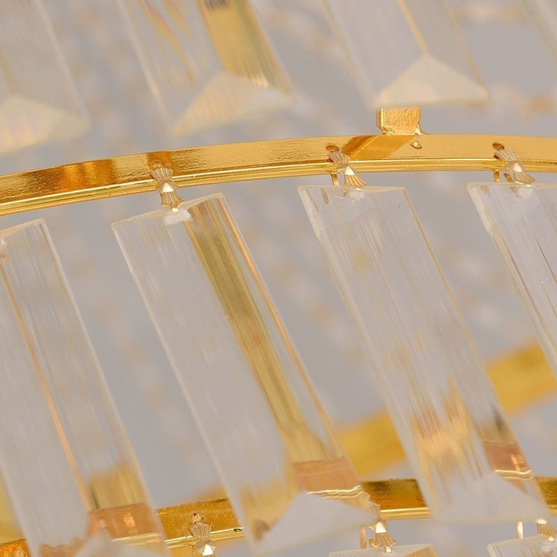 Suspension européenne en cristal, plafonnier contemporain
