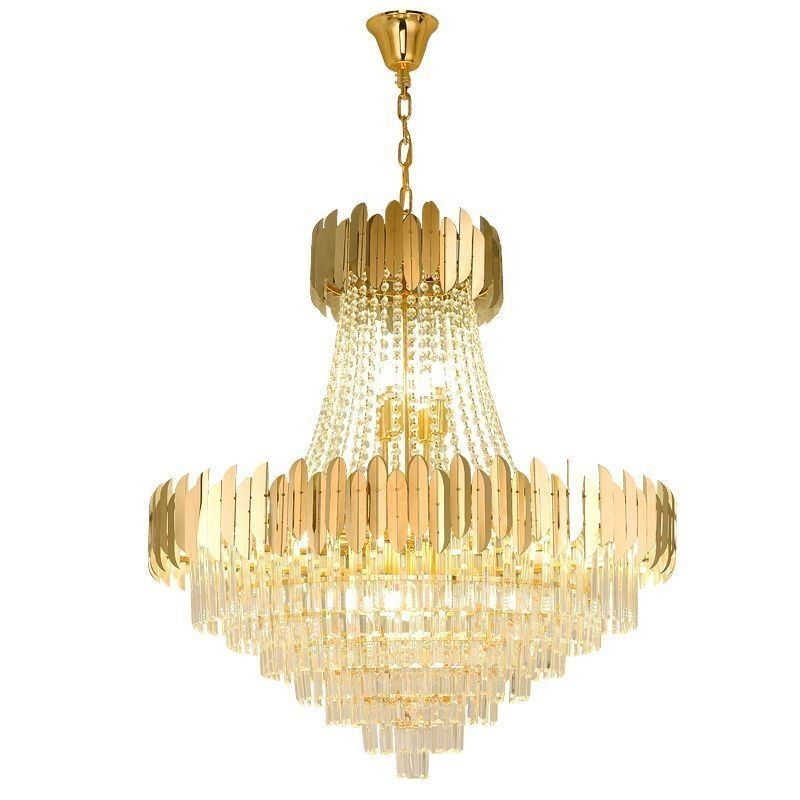Plafonnier suspendu classique en cristal K9