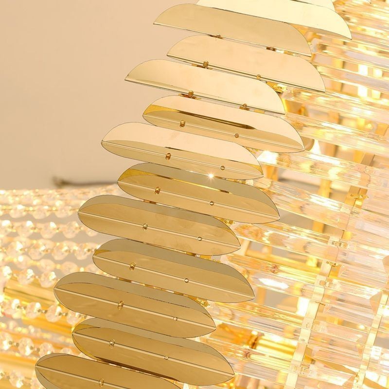 Plafonnier suspendu classique en cristal K9