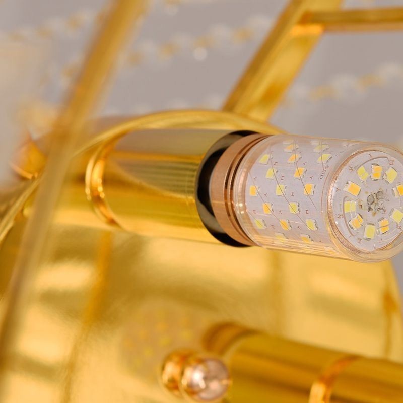 Plafonnier suspendu classique en cristal K9