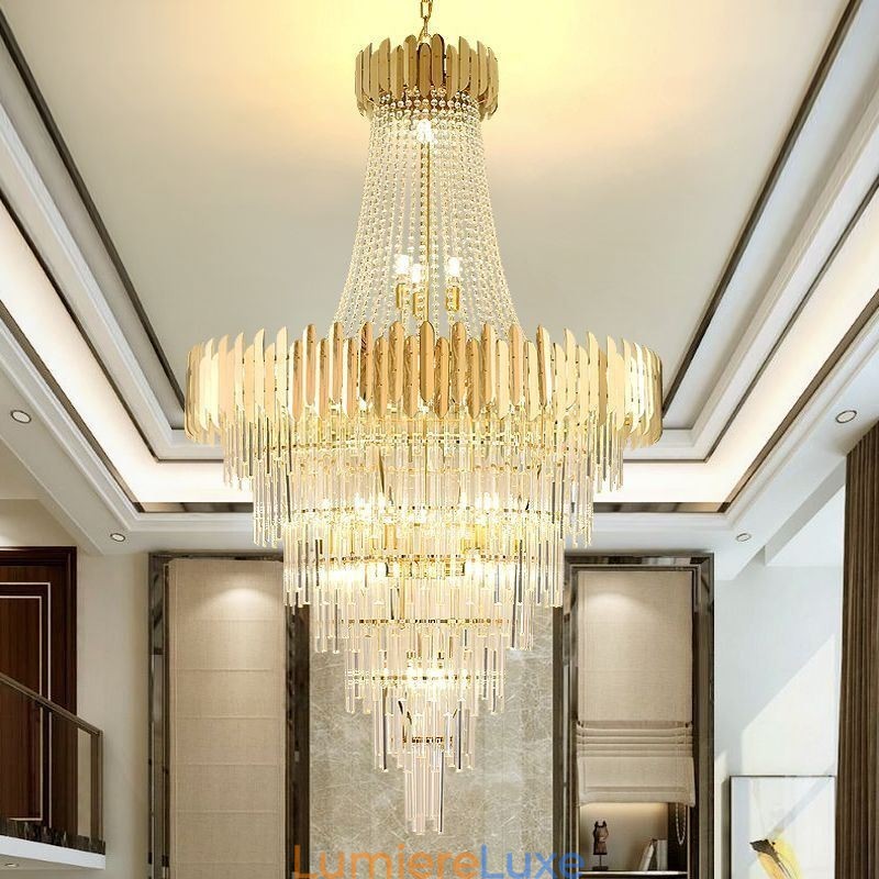 Superbe luminaire suspendu en cristal
