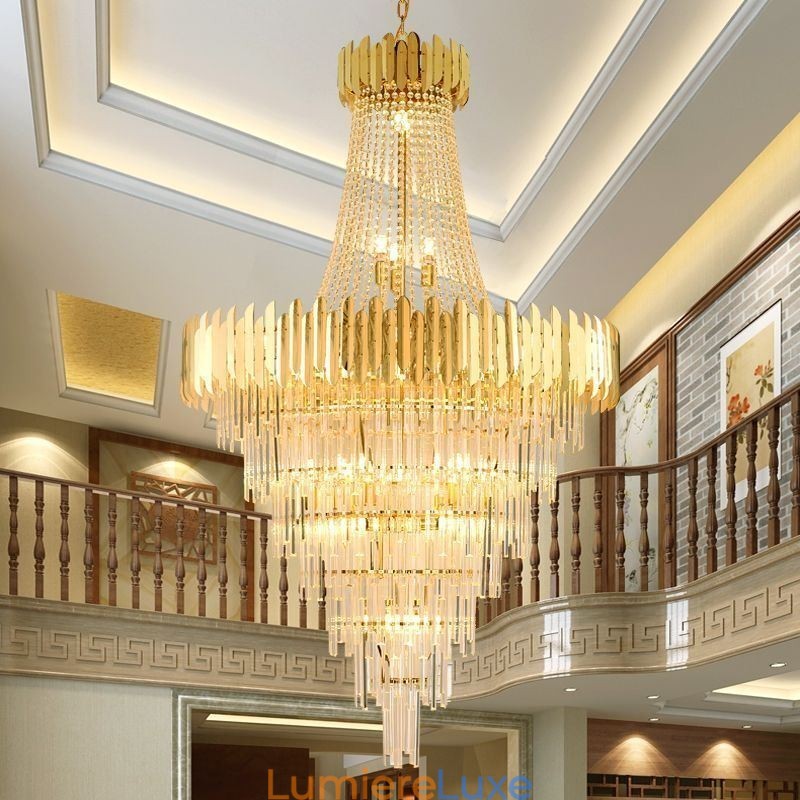 Superbe luminaire suspendu en cristal