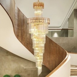 Suspension de luxe en cristal moderne