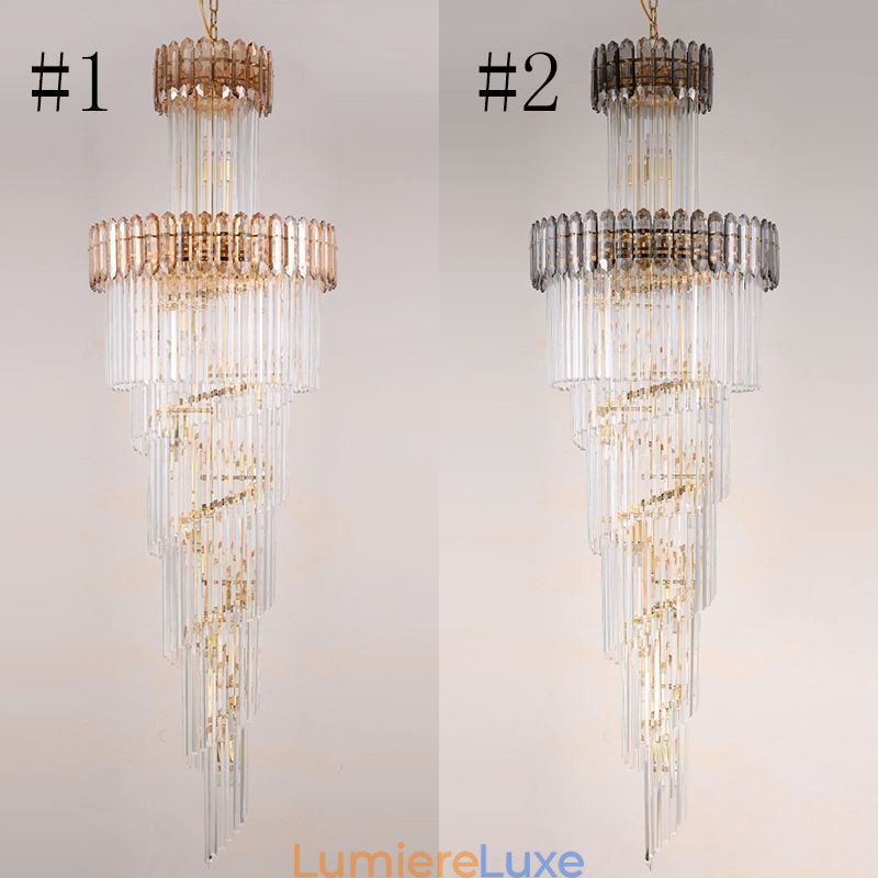 Suspension de luxe en cristal moderne