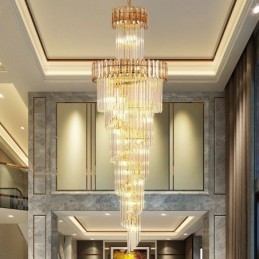 Suspension de luxe en cristal moderne