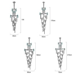 Suspension de luxe en cristal moderne