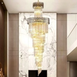 Suspension de luxe en cristal moderne