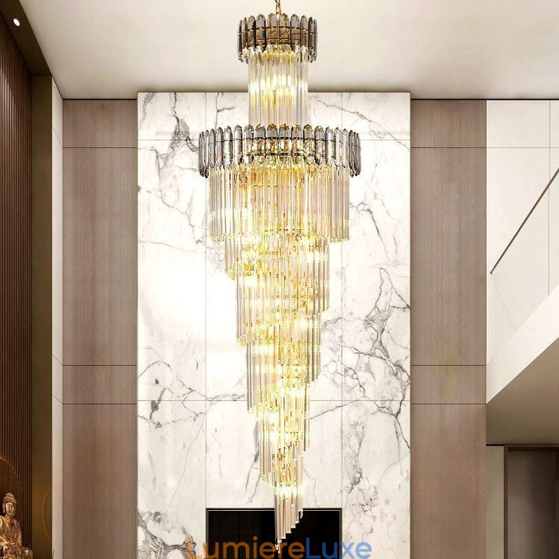 Suspension de luxe en cristal moderne