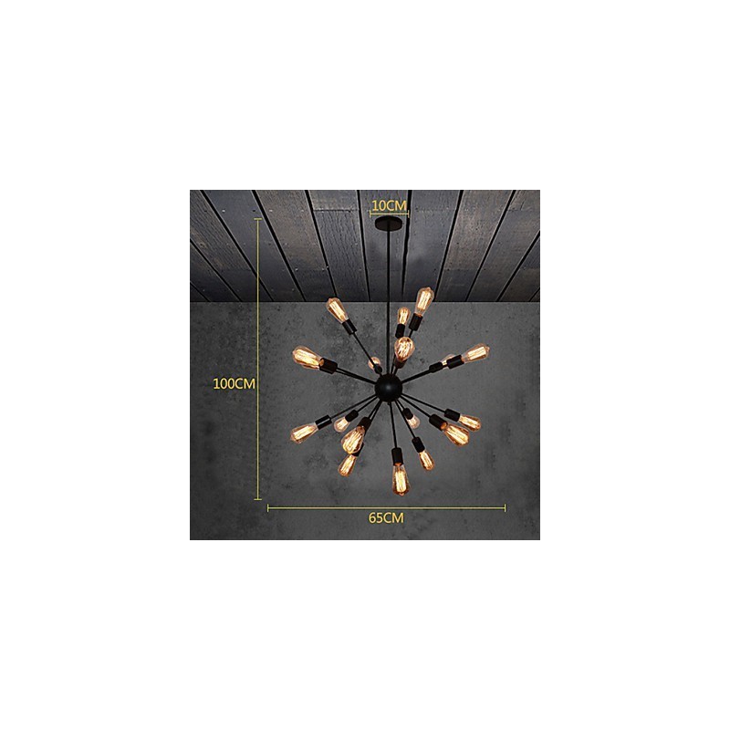 Lustre en métal et laiton antique Country Designers