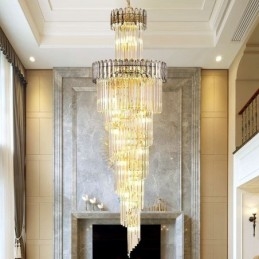 Suspension de luxe en cristal moderne
