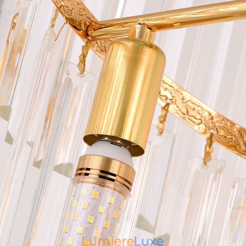 Suspension de luxe en cristal moderne