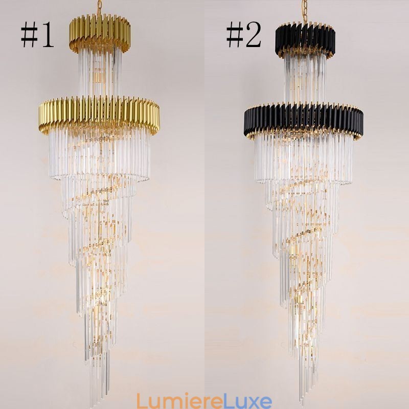 Plafonnier suspendu moderne en cristal K9