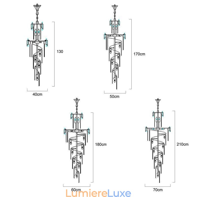 Plafonnier suspendu moderne en cristal K9