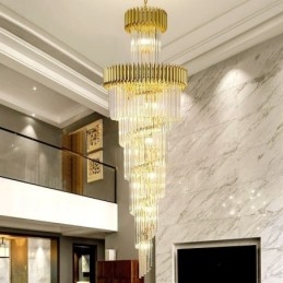 Plafonnier suspendu moderne en cristal K9