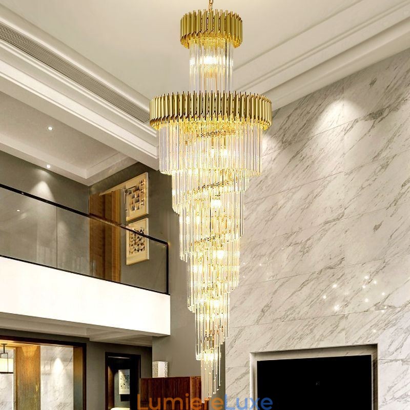 Plafonnier suspendu moderne en cristal K9