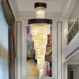 Plafonnier suspendu moderne en cristal K9