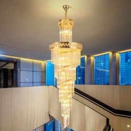 Suspension de luxe Grande lampe suspendue 12 16 18 lumières