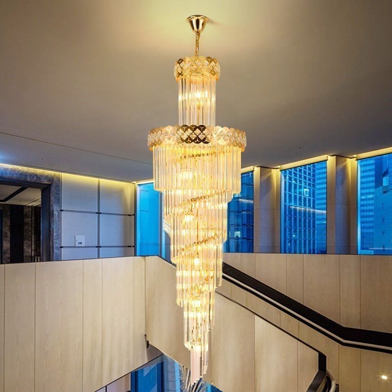 Suspension de luxe Grande lampe suspendue 12 16 18 lumières