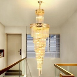 Suspension de luxe Grande lampe suspendue 12 16 18 lumières