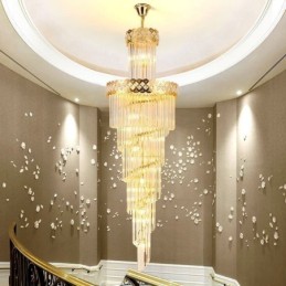 Suspension de luxe Grande lampe suspendue 12 16 18 lumières