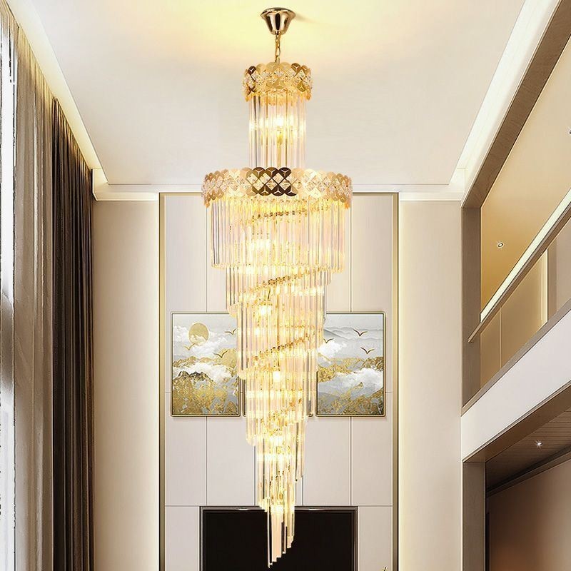 Suspension de luxe Grande lampe suspendue 12 16 18 lumières