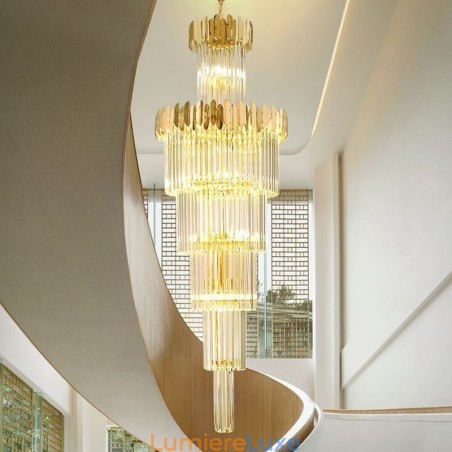 Plafonnier moderne en cristal pour salle à manger ou hall d'entrée Plafonnier moderne en cristal pour salle à manger ou hall d'entrée