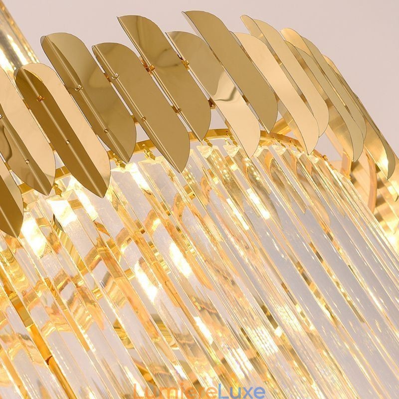 Plafonnier moderne en cristal pour salle à manger ou hall d'entrée