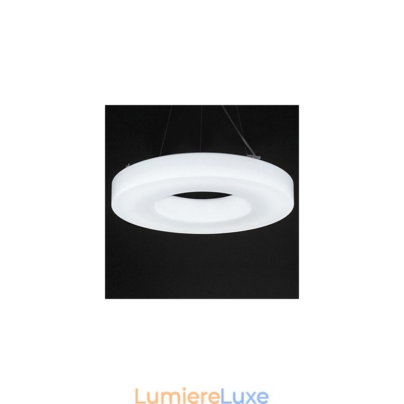 Lustre en acrylique à économie d'énergie, luminaire suspendu rond moderne