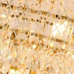 Plafonnier conique moderne et élégant en cristal