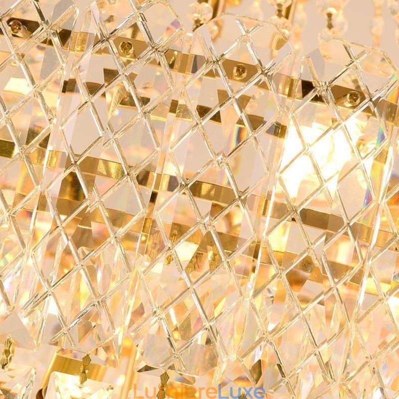 Plafonnier conique moderne et élégant en cristal