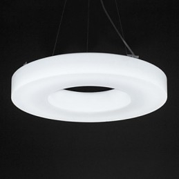 Lustre en acrylique à économie d'énergie, luminaire suspendu rond moderne